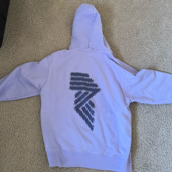 R.A.D CREW HOODED SWEAT in BABY LAV - Picture 4 of 7